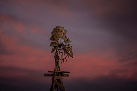 Framed Windmill 02 Print