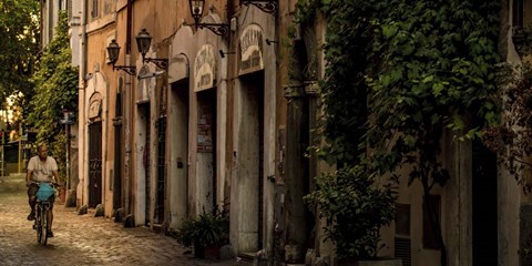 Framed Village Street Print