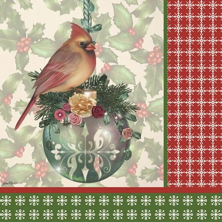 Framed Holly &amp; Berries 2 Print