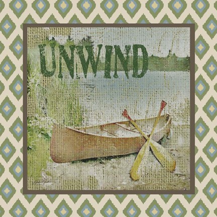 Framed Canoe - Unwind Print
