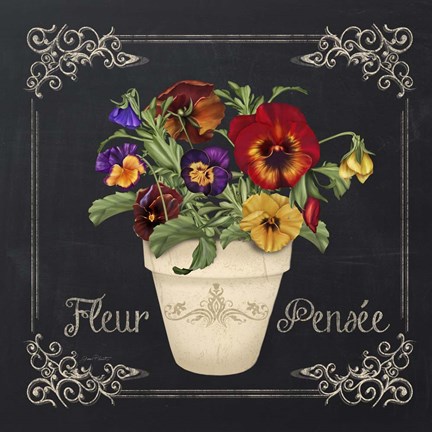 Framed Fleur Pensee Print