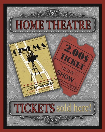 Framed Movie Night IV Print