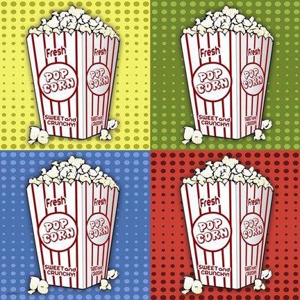 Framed Popcorn Pop Art II Print