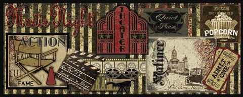 Framed Theater Sign Print