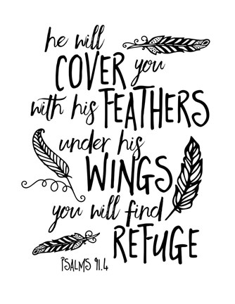 Framed Cover You With Feathers Print