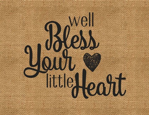 Framed Bless Your Heart Print