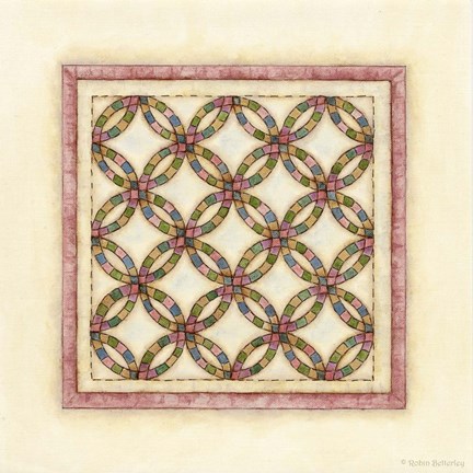 Framed Circle Patchwork Print