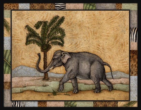 Framed Elephant Print