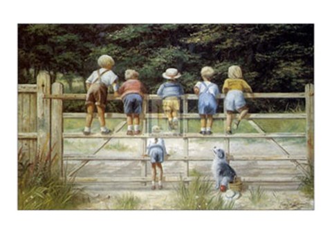 Framed Bottoms Up ! Print