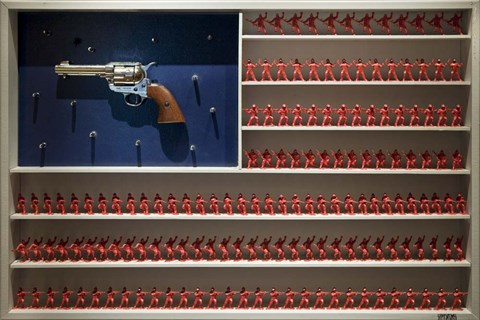 Framed American Army Men Print