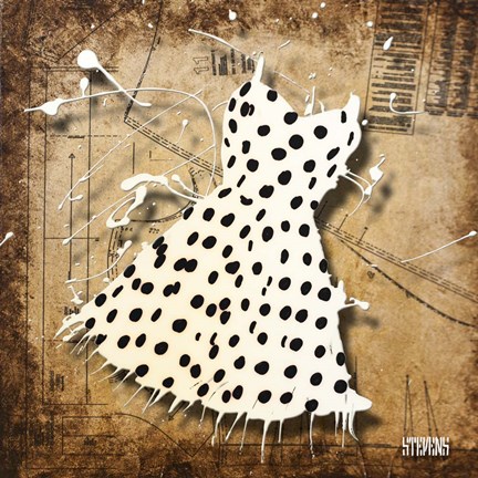 Framed Black On White Print