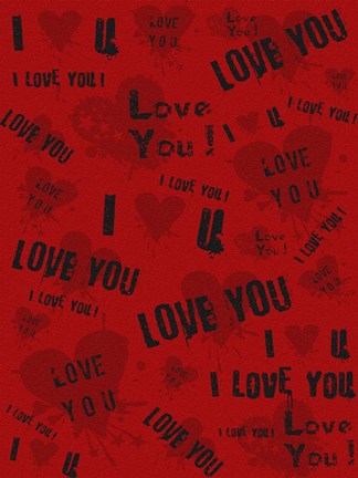 Framed Graffiti Love Print