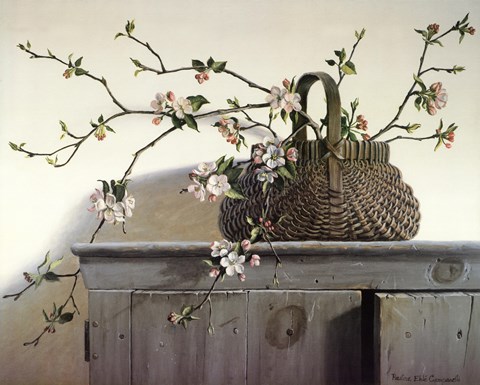 Framed Apple Blossoms Print