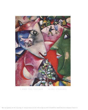 Framed I And The Village Print