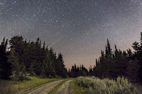 Framed Meteor and Big Dipper, Mount Kobau, Canada Print