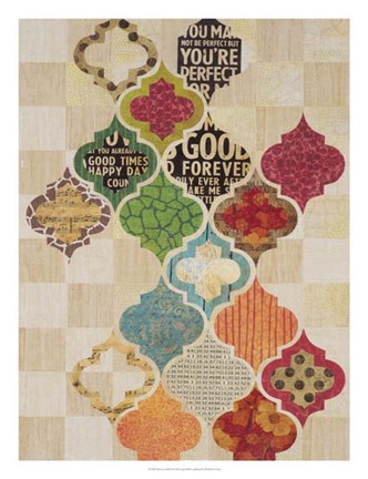 Framed Moroccan Mod I Print