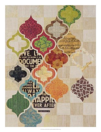 Framed Moroccan Mod II Print