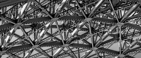 Framed Golden Gate Bridge detail, San Francisco, California Print