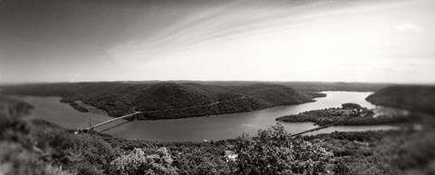 Framed Hudson River from Bear Mountain, Bear Mountain State Park, New York Print