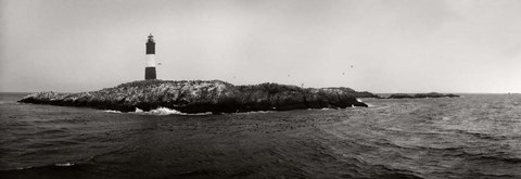 Framed Les Eclaireurs Lighthouse, Patagonia, Argentina Print