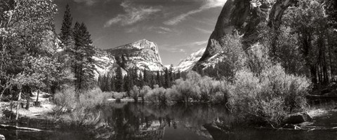 Framed Mirror Lake in Yosemite National Park, Mariposa County, California Print