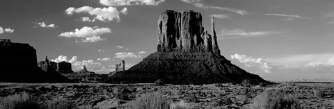 Framed Mittens, Monument Valley Tribal Park, Utah Print