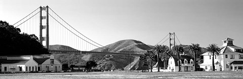 Framed Golden Gate Bridge, Crissy Field, San Francisco, California Print
