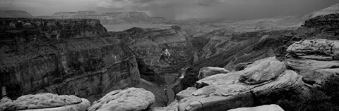 Framed Toroweap Overlook, North Rim, Grand Canyon National Park, Arizona Print