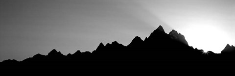 Framed Sunset Teton Range Grand Teton National Park WY USA Print