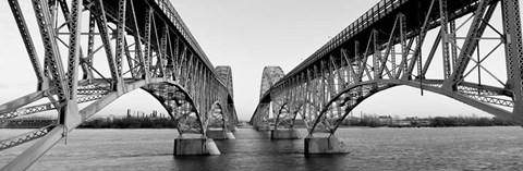 Framed South Grand Island Bridges, NY Print
