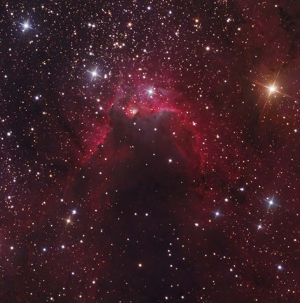 Framed Cave Nebula located in the Constellation Cepheus Print