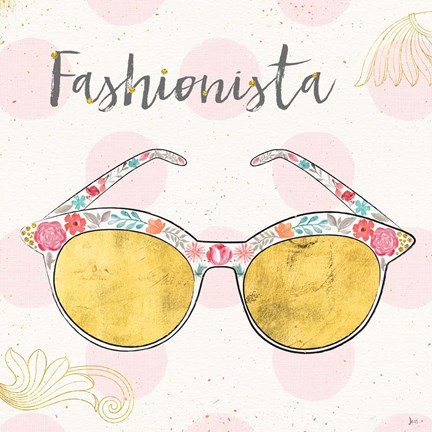 Framed Fashion Blooms IV Print