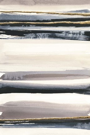 Framed Gilded Grey III Print