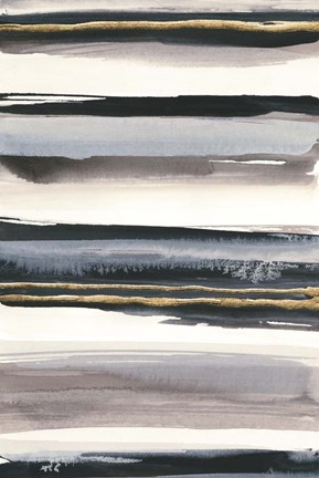 Framed Gilded Grey IV Print