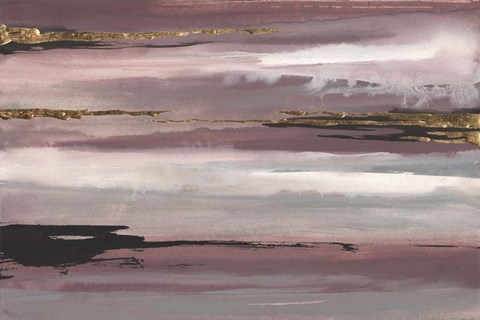 Framed Gilded Storm IV Print