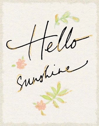 Framed Hello Sunshine Print