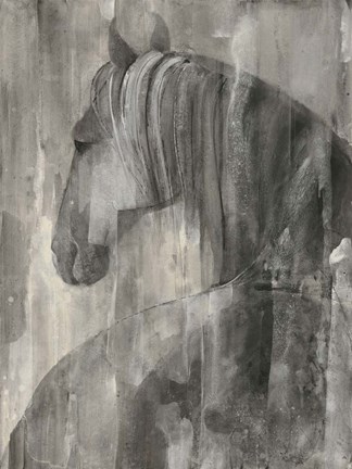 Framed Glance Greige Print