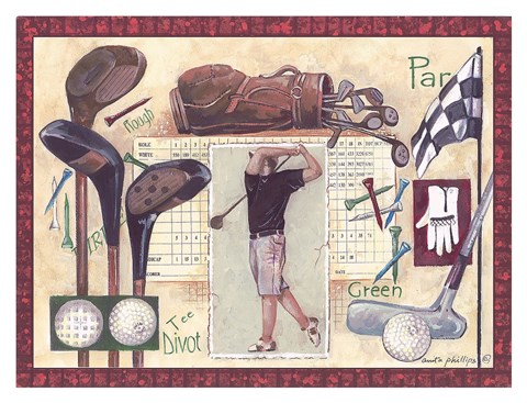 Framed Golf Swing Print