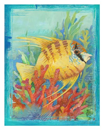 Framed Tropical Fish IV Print