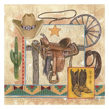 Framed Western IV Print