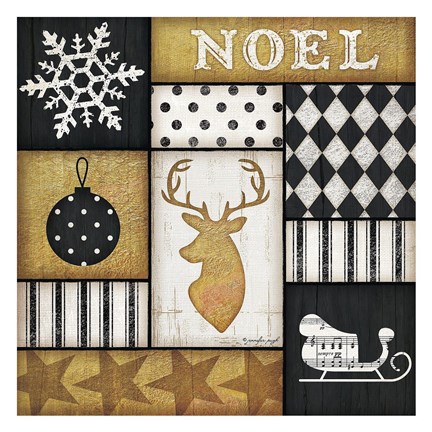 Framed Noel Deer Print