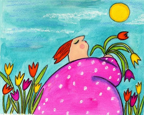 Framed Big Diva My Tulips Print