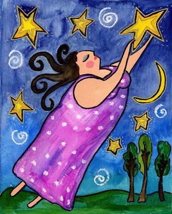 Framed Big Diva Reach For The Stars Print