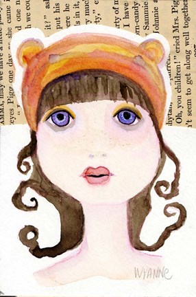 Framed Big Eyed Girl Maybe One Day Print