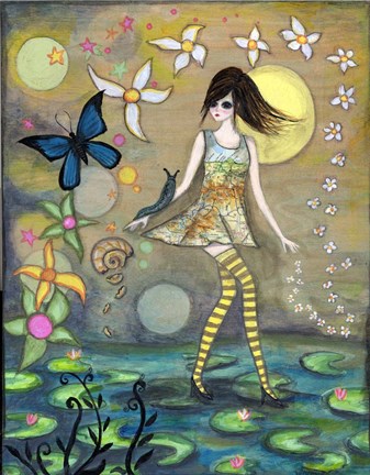 Framed Big Eyed Girl Truth Print