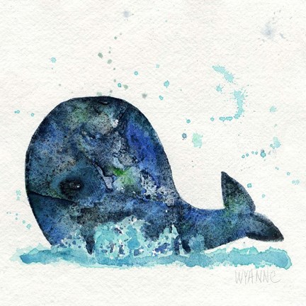 Framed Little Whale Print