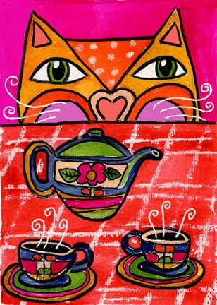 Framed Uninvited Guest for Tea Print