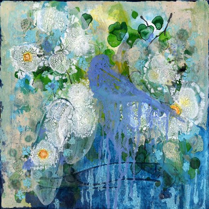 Framed Bluebird Reflections Print