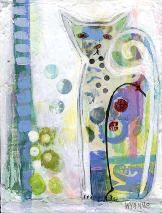 Framed Calico Cat Print