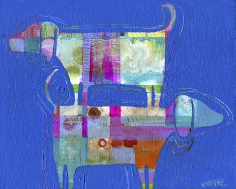 Framed Double Wags Double Fun Print